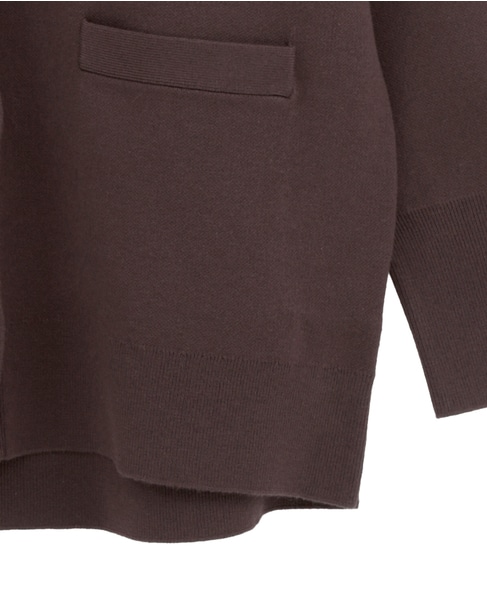 バックメッセージカーディガン 詳細画像 ブラウン 5