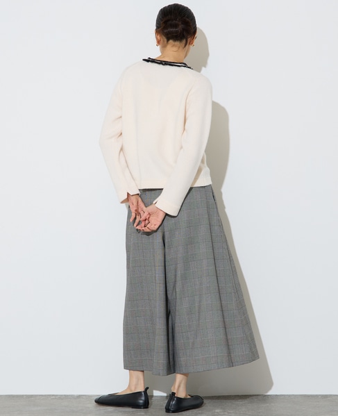 ツイーディーニットジャケット 詳細画像 オフホワイト 5