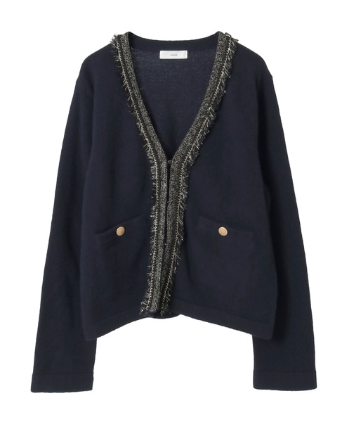 ツイーディーニットジャケット 詳細画像 ネイビー 10