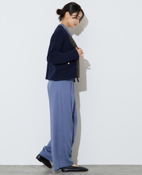 ツイーディーニットジャケット 詳細画像 ネイビー 9