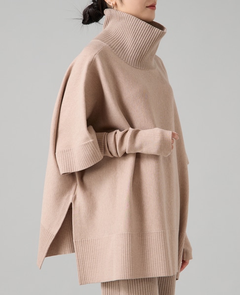 【大草直子さんコラボ】2WAYケープジップニット 詳細画像 ベージュ 14