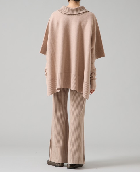【大草直子さんコラボ】2WAYケープジップニット 詳細画像 ベージュ 16