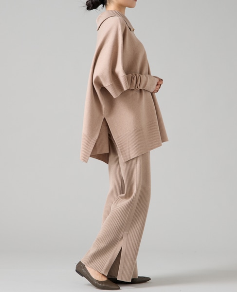 【大草直子さんコラボ】2WAYケープジップニット 詳細画像 ベージュ 17
