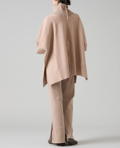 【大草直子さんコラボ】2WAYケープジップニット 詳細画像 ベージュ 18