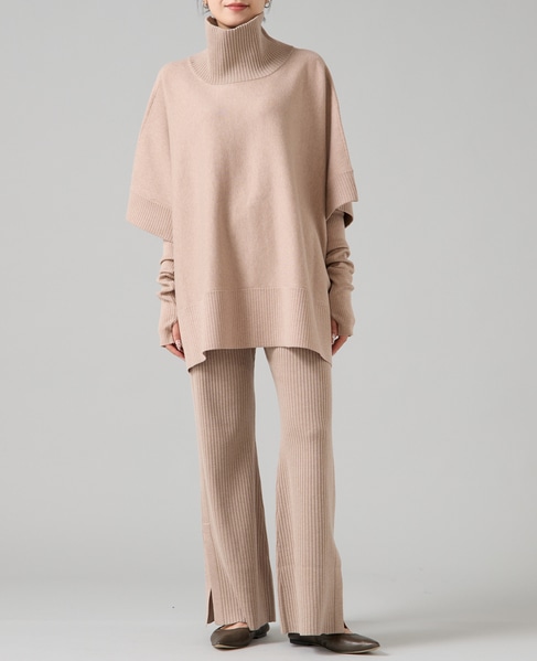 【大草直子さんコラボ】2WAYケープジップニット 詳細画像 ベージュ 19