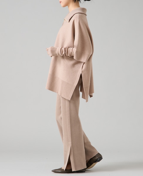 【大草直子さんコラボ】2WAYケープジップニット 詳細画像 ベージュ 21