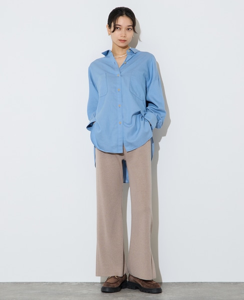 【大草直子さんコラボ】リブニットパンツ 詳細画像 ベージュ 12