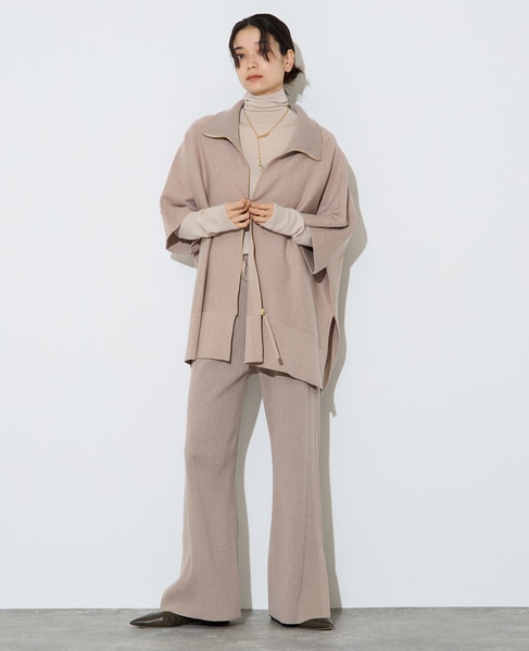 【大草直子さんコラボ】リブニットパンツ 詳細画像 ベージュ 4