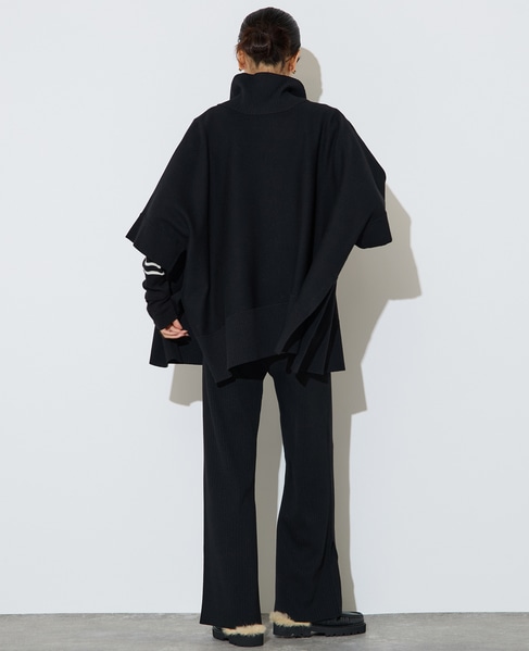 【大草直子さんコラボ】リブニットパンツ 詳細画像 ブラック 5