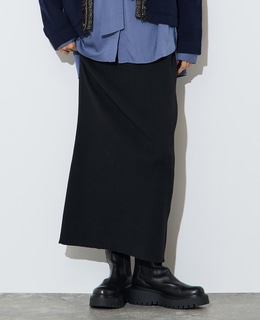 リブニットスカート