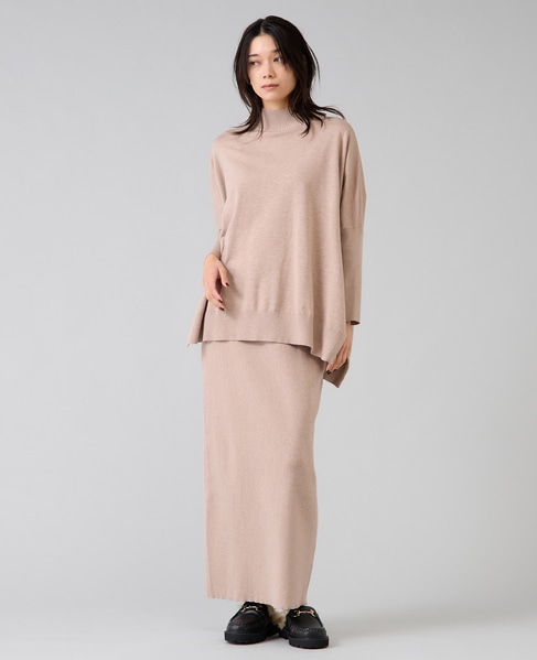 リブニットスカート 詳細画像 ベージュ 3