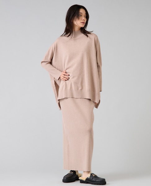 リブニットスカート 詳細画像 ベージュ 7