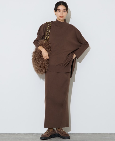 リブニットスカート 詳細画像 モカ 3