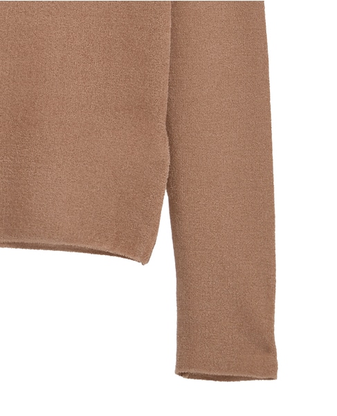 シアーモールニット 詳細画像 キャメル 13