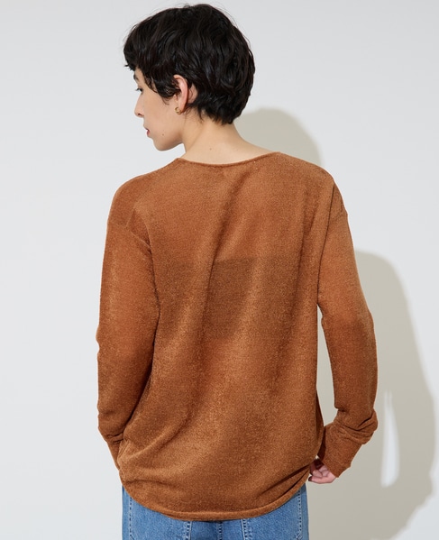 シアーモールニット 詳細画像 キャメル 4