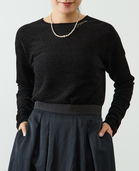 シアーモールニット 詳細画像 ブラック 1