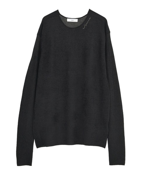 シアーモールニット 詳細画像 ブラック 2