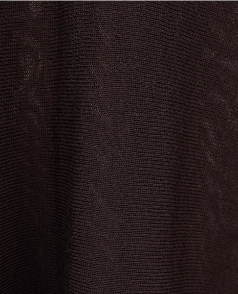 【定番】前後V袖リブオーバーニット 詳細画像 ブラウン 13