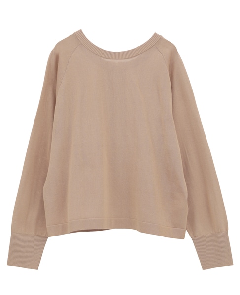 2WAYジップラメニットトップス 詳細画像 ピンクベージュ 10