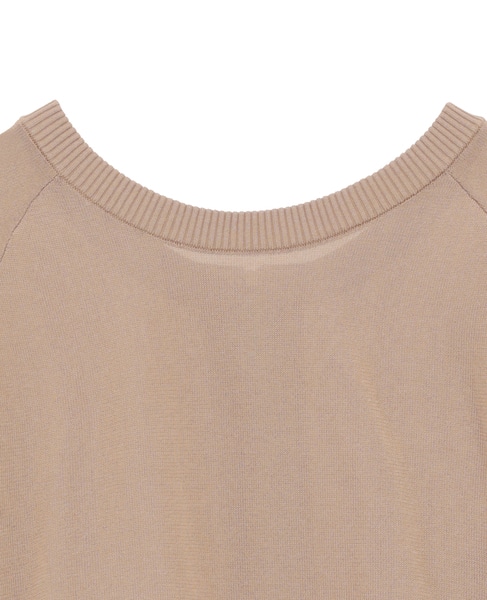 2WAYジップラメニットトップス 詳細画像 ピンクベージュ 12