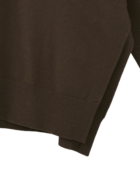 袖リブワイドハイネックニット 詳細画像 モカ 11