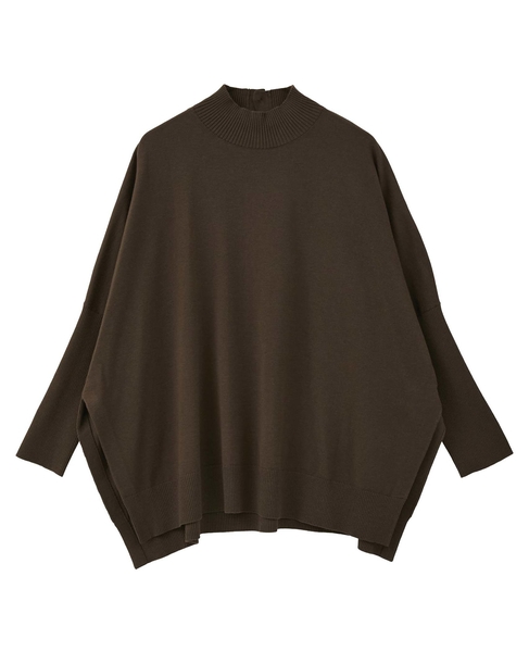 袖リブワイドハイネックニット 詳細画像 モカ 7