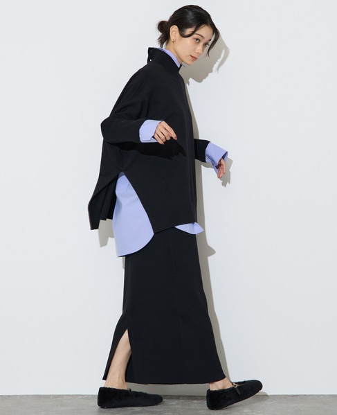 袖リブワイドハイネックニット 詳細画像 ブラック 4