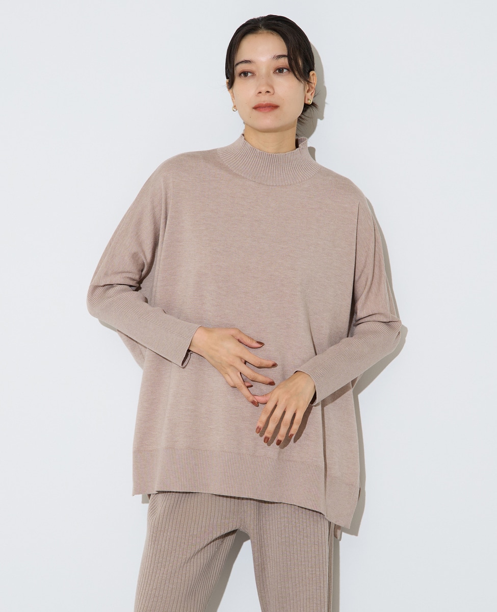 袖リブワイドハイネックニット｜Liesse（リエス）｜商品詳細