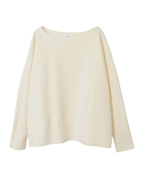 ハーフミラノリブニットトップス 詳細画像 ホワイト 1