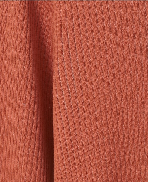 ポロカラーリブニット 詳細画像 オレンジ 15