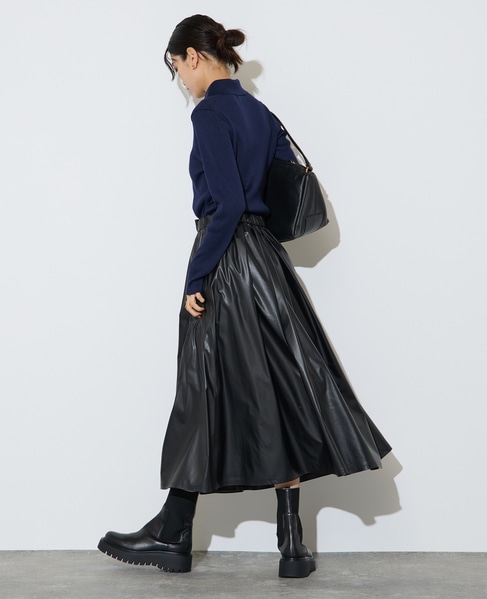 ポロカラーリブニット 詳細画像 ネイビー 11