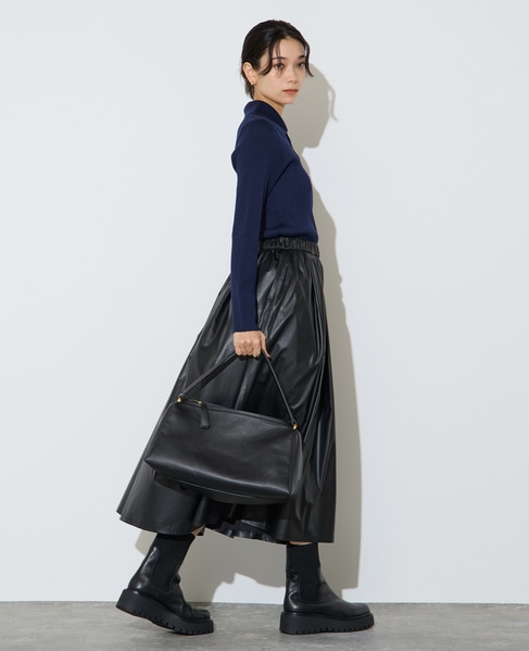 ポロカラーリブニット 詳細画像 ネイビー 9