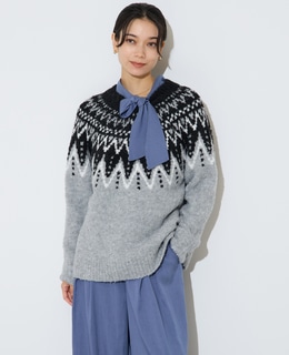 ジャガード編みニット