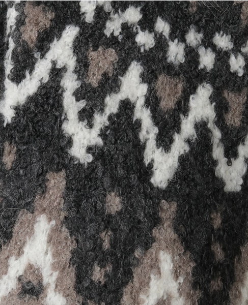 ジャガード編みニット 詳細画像 モカ 7