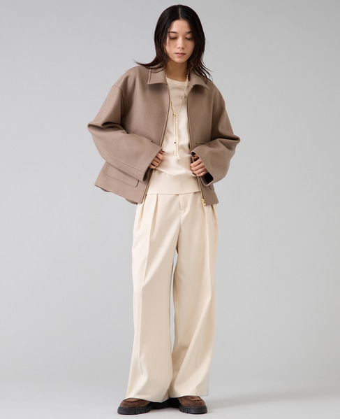 【定番】布帛コンビニットトップス 詳細画像 オフホワイト 10