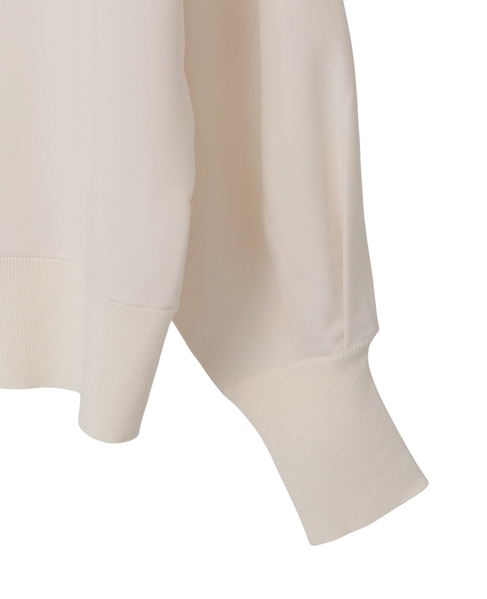 【定番】布帛コンビニットトップス 詳細画像 オフホワイト 15