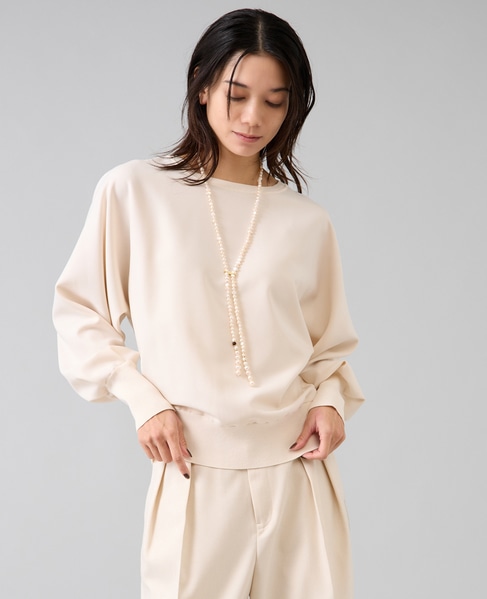 【定番】布帛コンビニットトップス 詳細画像 オフホワイト 3