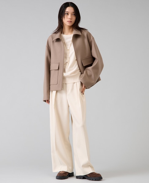 【定番】布帛コンビニットトップス 詳細画像 オフホワイト 9