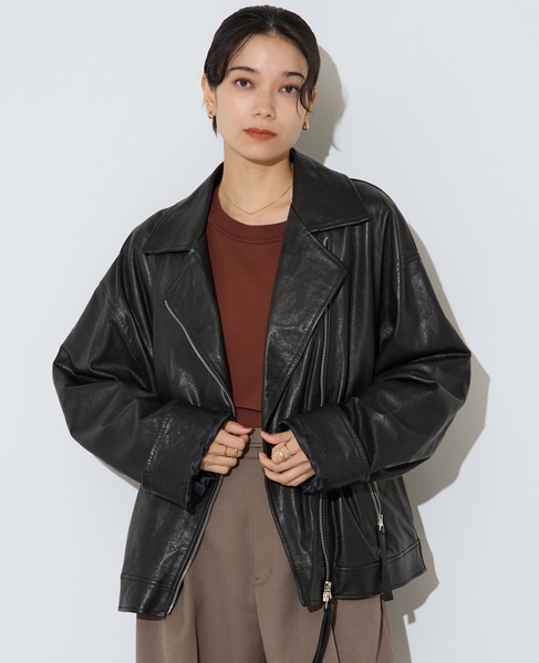 【定番】布帛コンビニットトップス 詳細画像 ブラウン 5