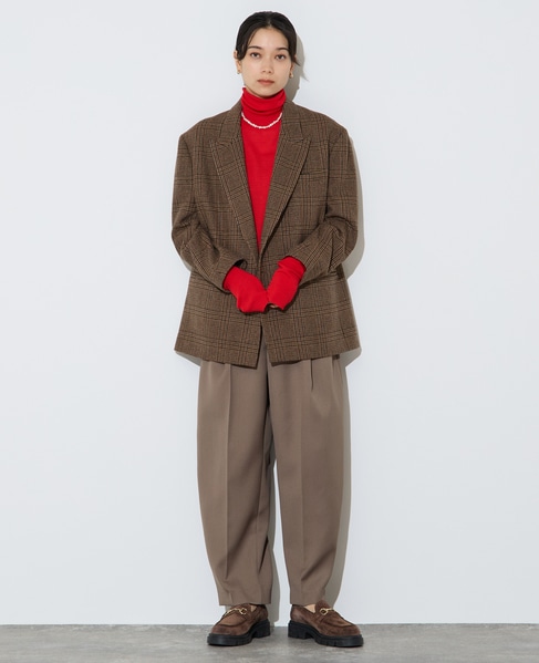 ウォッシャブルウールタートルニット 詳細画像 レッド 7