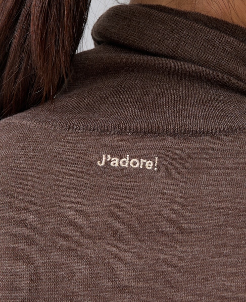 ウォッシャブルウールタートルニット 詳細画像 ブラウン 10