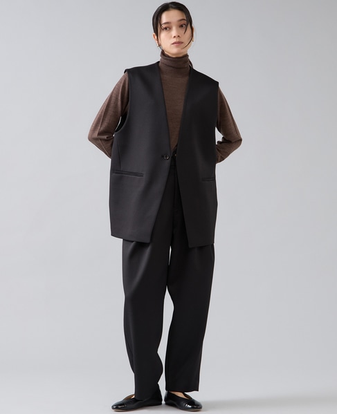 ウォッシャブルウールタートルニット 詳細画像 ブラウン 14