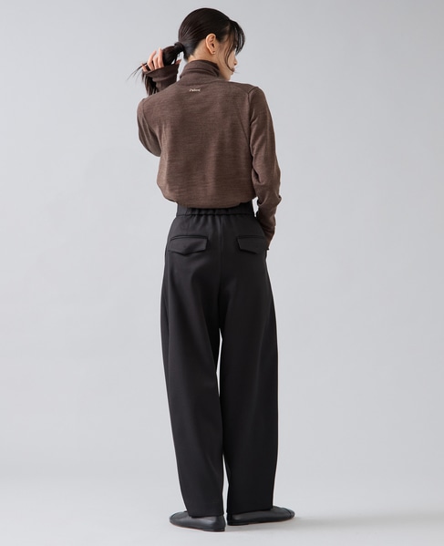 ウォッシャブルウールタートルニット 詳細画像 ブラウン 17