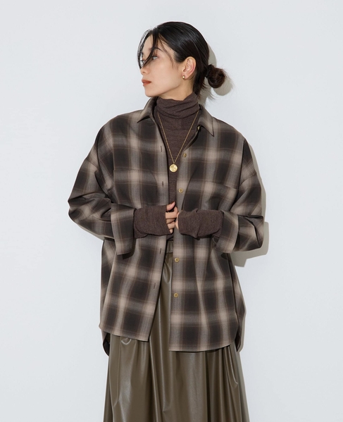 ウォッシャブルウールタートルニット 詳細画像 ブラウン 7