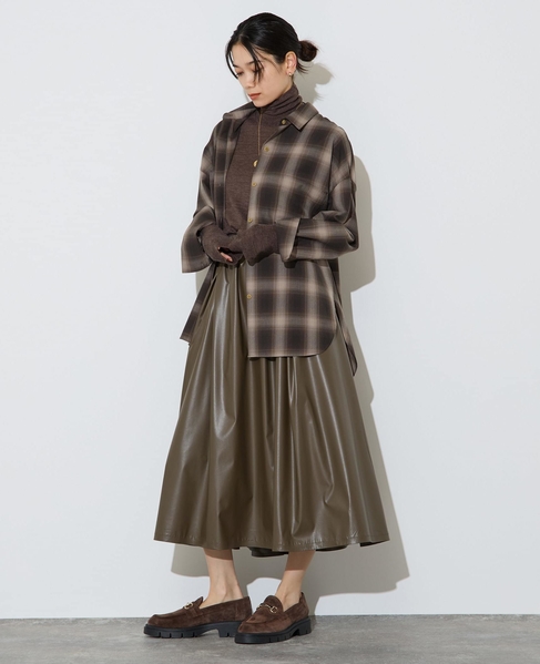 ウォッシャブルウールタートルニット 詳細画像 ブラウン 8