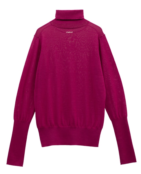 ウォッシャブルウールタートルニット 詳細画像 ピンク 10