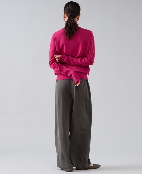 ウォッシャブルウールタートルニット 詳細画像 ピンク 7