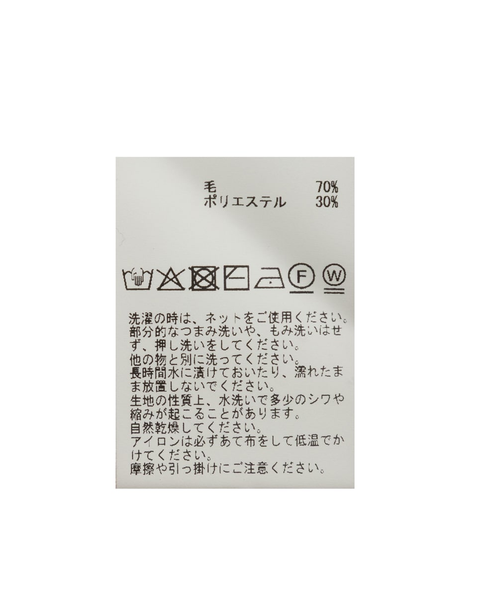 ウォッシャブルウールタートルニット 詳細画像 ブラック 77