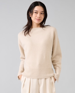 【定番】フォックスウールボートネックニット