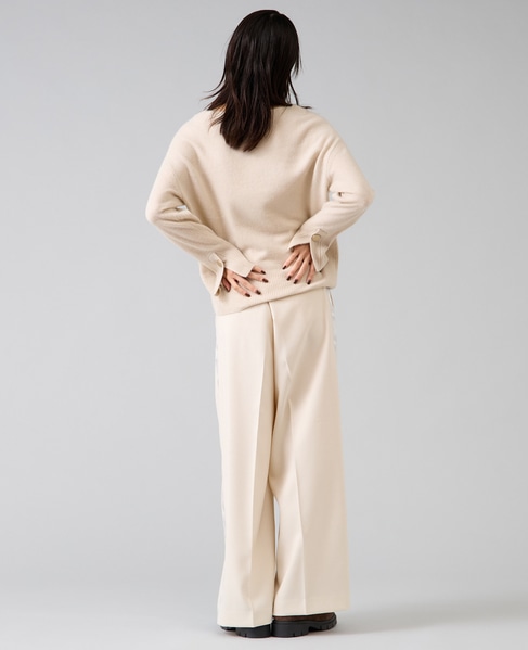 【定番】フォックスウールボートネックニット 詳細画像 ライトベージュ 12